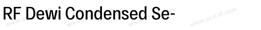 RF Dewi Condensed Se字体转换
